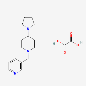 molecular formula C17H25N3O4 B3972099 Oxalic acid;3-[(4-pyrrolidin-1-ylpiperidin-1-yl)methyl]pyridine 