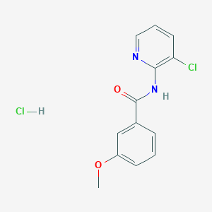 molecular formula C13H12Cl2N2O2 B3972423 N-(3-chloropyridin-2-yl)-3-methoxybenzamide;hydrochloride 