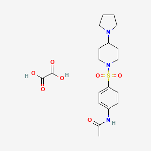 molecular formula C19H27N3O7S B3972524 oxalic acid;N-[4-(4-pyrrolidin-1-ylpiperidin-1-yl)sulfonylphenyl]acetamide 