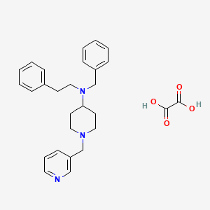 molecular formula C28H33N3O4 B3972818 N-benzyl-N-(2-phenylethyl)-1-(pyridin-3-ylmethyl)piperidin-4-amine;oxalic acid 