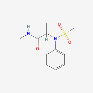 molecular formula C11H16N2O3S B3973179 N-methyl-N~2~-(methylsulfonyl)-N~2~-phenylalaninamide 