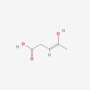 molecular formula C5H8O3 B039733 (Z)-4-hydroxypent-3-enoic Acid CAS No. 117425-95-3