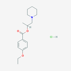 molecular formula C17H26ClNO3 B3973525 1-piperidin-1-ylpropan-2-yl 4-ethoxybenzoate;hydrochloride 