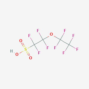 molecular formula C4HF9O4S B039737 1,1,2,2-Tetrafluoro-2-(perfluoroethoxy)ethanesulfonic acid CAS No. 113507-82-7