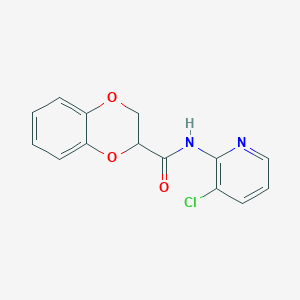 molecular formula C14H11ClN2O3 B3973743 N-(3-chloropyridin-2-yl)-2,3-dihydro-1,4-benzodioxine-2-carboxamide 