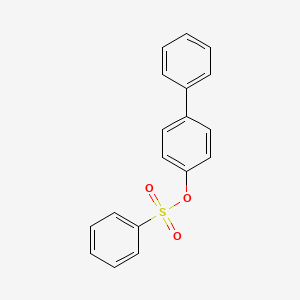 molecular formula C18H14O3S B3974020 [1,1'-BIPHENYL]-4-YLBENZENESULFONATE CAS No. 32337-48-7