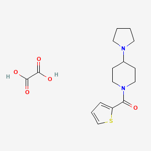 molecular formula C16H22N2O5S B3974120 Oxalic acid;(4-pyrrolidin-1-ylpiperidin-1-yl)-thiophen-2-ylmethanone 