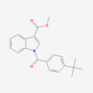 molecular formula C21H21NO3 B397415 Methyl 1-(4-(tert-butyl)benzoyl)-1H-indole-3-carboxylate CAS No. 328282-79-7