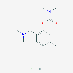 molecular formula C13H21ClN2O2 B3974366 [2-[(dimethylamino)methyl]-5-methylphenyl] N,N-dimethylcarbamate;hydrochloride 