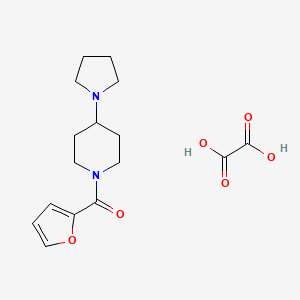 molecular formula C16H22N2O6 B3974453 Furan-2-yl-(4-pyrrolidin-1-ylpiperidin-1-yl)methanone;oxalic acid 