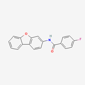 molecular formula C19H12FNO2 B3974530 N-(dibenzo[b,d]furan-3-yl)-4-fluorobenzamide 