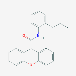 molecular formula C24H23NO2 B3974686 N-[2-(butan-2-yl)phenyl]-9H-xanthene-9-carboxamide 
