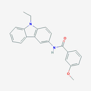 molecular formula C22H20N2O2 B397486 N-(9-ethylcarbazol-3-yl)-3-methoxybenzamide 
