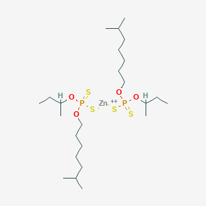 molecular formula C24H52O4P2S4Zn B039750 Zinc bis(o-isoocyl) bis(O-(sec-butyl)) bis(dithiophosphate) CAS No. 113706-15-3