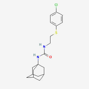 molecular formula C19H25ClN2OS B3975015 N-(1-ADAMANTYL)-N'-{2-[(4-CHLOROPHENYL)SULFANYL]ETHYL}UREA 