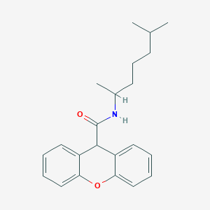 molecular formula C22H27NO2 B3975108 N-(6-methylheptan-2-yl)-9H-xanthene-9-carboxamide 