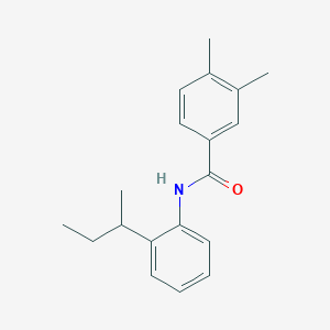 molecular formula C19H23NO B3975292 N-[2-(butan-2-yl)phenyl]-3,4-dimethylbenzamide 