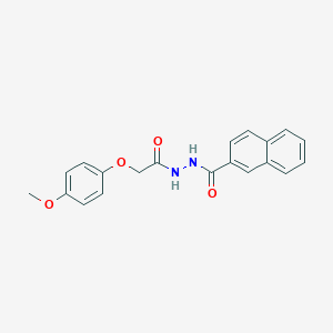 molecular formula C20H18N2O4 B397535 N'-[2-(4-methoxyphenoxy)acetyl]naphthalene-2-carbohydrazide 