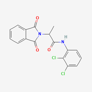molecular formula C17H12Cl2N2O3 B3975350 N-(2,3-dichlorophenyl)-2-(1,3-dioxoisoindol-2-yl)propanamide 