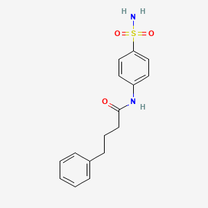 molecular formula C16H18N2O3S B3975421 4-phenyl-N-(4-sulfamoylphenyl)butanamide 