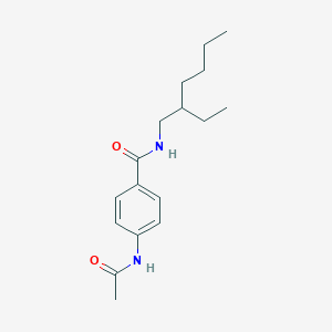 molecular formula C17H26N2O2 B3975449 4-acetamido-N-(2-ethylhexyl)benzamide 