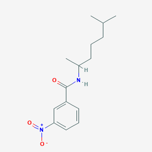 molecular formula C15H22N2O3 B3975599 N-(6-methylheptan-2-yl)-3-nitrobenzamide 