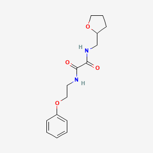 molecular formula C15H20N2O4 B3975696 N'-(oxolan-2-ylmethyl)-N-(2-phenoxyethyl)oxamide 