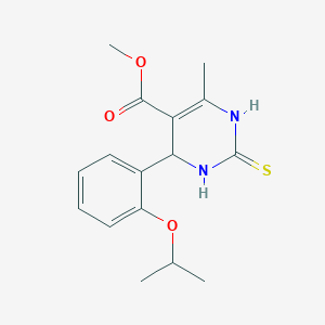 molecular formula C16H20N2O3S B3975958 methyl 4-(2-isopropoxyphenyl)-6-methyl-2-thioxo-1,2,3,4-tetrahydro-5-pyrimidinecarboxylate 