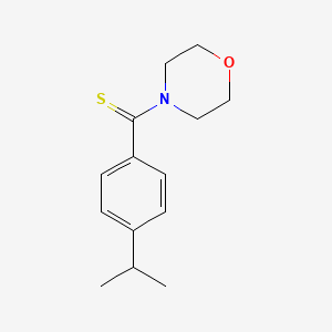 molecular formula C14H19NOS B3975968 Morpholin-4-yl[4-(propan-2-yl)phenyl]methanethione 