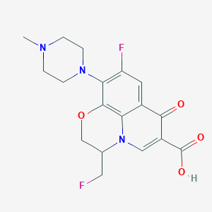 molecular formula C18H19F2N3O4 B039767 3-Fluoromethyl ofloxacin CAS No. 113472-55-2