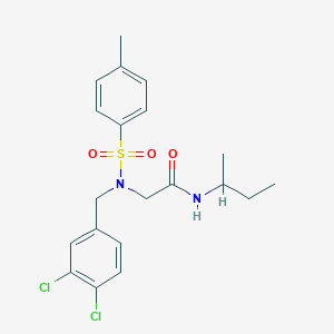 molecular formula C20H24Cl2N2O3S B3976733 N-butan-2-yl-2-[(3,4-dichlorophenyl)methyl-(4-methylphenyl)sulfonylamino]acetamide 