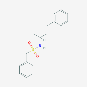 molecular formula C17H21NO2S B3976957 1-phenyl-N-(4-phenylbutan-2-yl)methanesulfonamide 