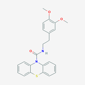 molecular formula C23H22N2O3S B3976974 N-[2-(3,4-dimethoxyphenyl)ethyl]phenothiazine-10-carboxamide 