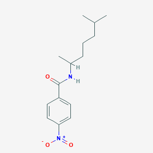 molecular formula C15H22N2O3 B3976982 N-(6-methylheptan-2-yl)-4-nitrobenzamide 