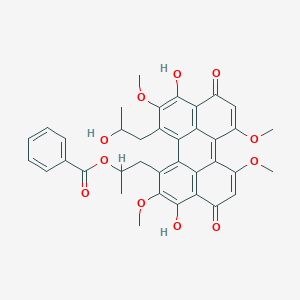 molecular formula C37H34O11 B039770 Calphostin B CAS No. 124824-06-2