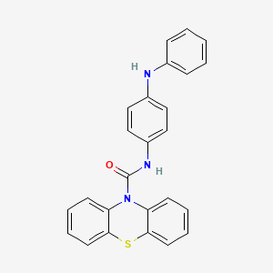 molecular formula C25H19N3OS B3977048 N-[4-(phenylamino)phenyl]-10H-phenothiazine-10-carboxamide 