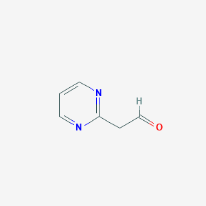 molecular formula C6H6N2O B039772 2-(Pyrimidin-2-YL)acetaldehyde CAS No. 120455-86-9