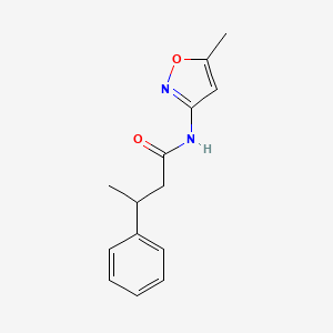 molecular formula C14H16N2O2 B3977558 N-(5-methyl-1,2-oxazol-3-yl)-3-phenylbutanamide 