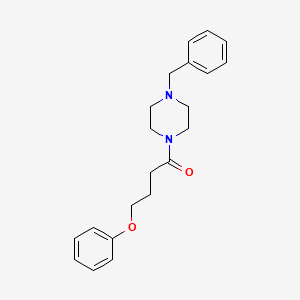 molecular formula C21H26N2O2 B3977579 1-(4-Benzylpiperazin-1-yl)-4-phenoxybutan-1-one 