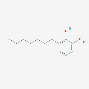 molecular formula C13H20O2 B039782 3-Heptylbenzene-1,2-diol CAS No. 117788-50-8