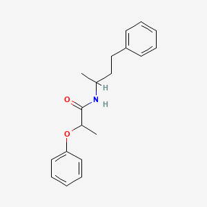 molecular formula C19H23NO2 B3978346 2-phenoxy-N-(4-phenylbutan-2-yl)propanamide 