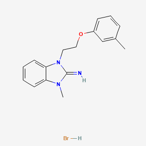 1-methyl-3-[2-(3-methylphenoxy)ethyl]-1,3-dihydro-2H-benzimidazol-2-imine hydrobromide