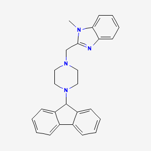 2-{[4-(9H-fluoren-9-yl)-1-piperazinyl]methyl}-1-methyl-1H-benzimidazole
