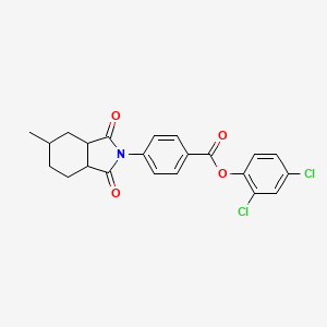 2,4-dichlorophenyl 4-(5-methyl-1,3-dioxooctahydro-2H-isoindol-2-yl)benzoate