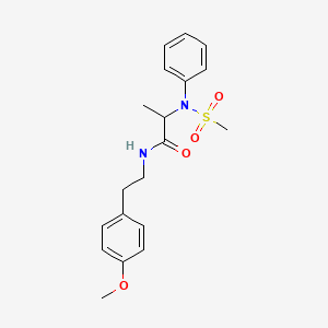 N~1~-[2-(4-methoxyphenyl)ethyl]-N~2~-(methylsulfonyl)-N~2~-phenylalaninamide