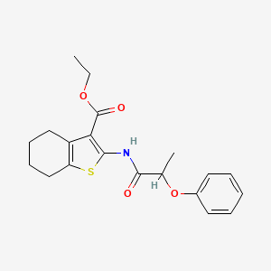 ethyl 2-[(2-phenoxypropanoyl)amino]-4,5,6,7-tetrahydro-1-benzothiophene-3-carboxylate