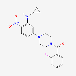 N-cyclopropyl-5-[4-(2-iodobenzoyl)-1-piperazinyl]-2-nitroaniline
