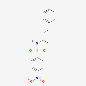 molecular formula C16H18N2O4S B3978772 4-nitro-N-(4-phenylbutan-2-yl)benzenesulfonamide 