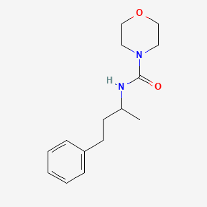 molecular formula C15H22N2O2 B3978830 N-(4-phenylbutan-2-yl)morpholine-4-carboxamide 