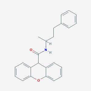 molecular formula C24H23NO2 B3979021 N-(4-phenylbutan-2-yl)-9H-xanthene-9-carboxamide 